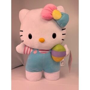 NWT Hello Kitty 2026 Easter Greeter with Blue Dress holding Multicolor Egg